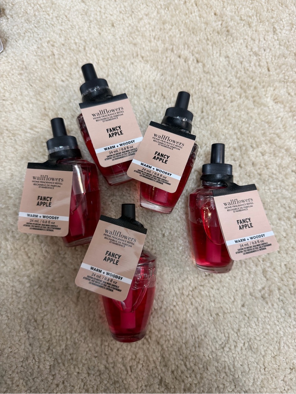 NEW NWT 5 Bath and Body Works Refills - Fancy Apple